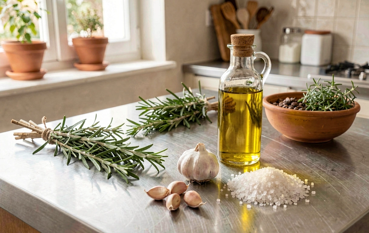 Bancada de preparação culinária profissional